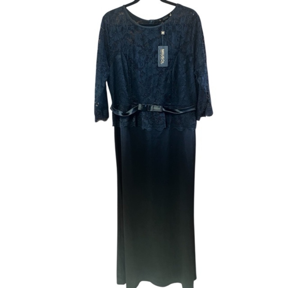 Miusol Lace Bodice Formal Maxi‎ Dress NWT